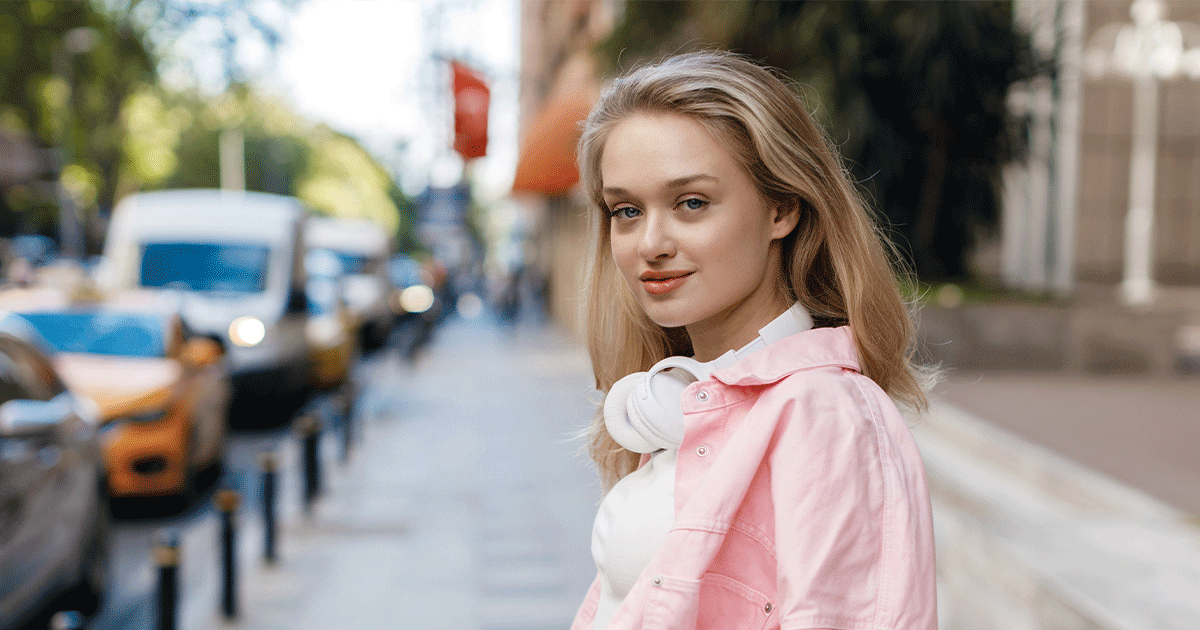 Woman outdoors thinking about getting STI testing